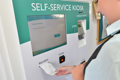 Council Payment Kiosk Giving Receipt 